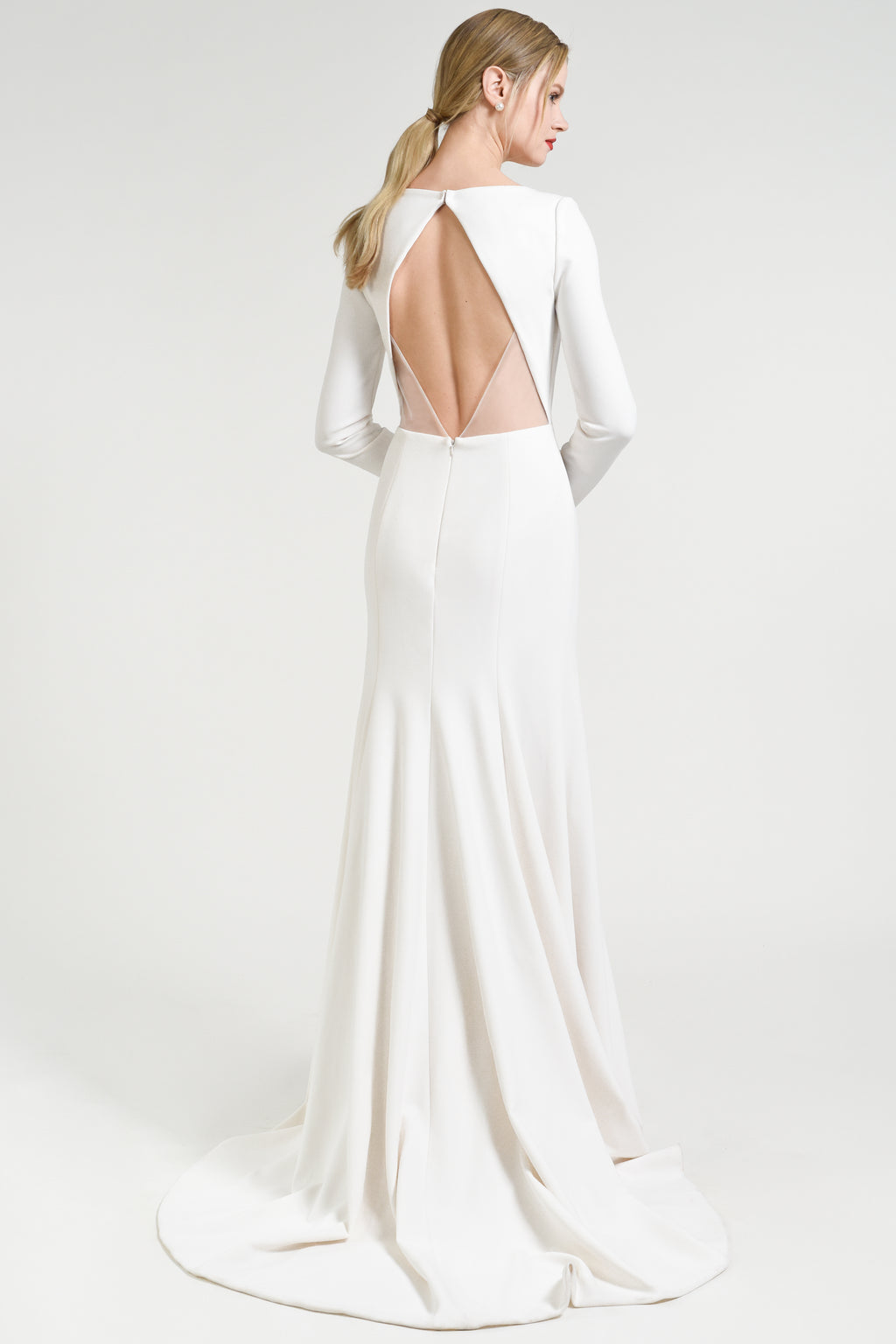 Blythe White Jenny Yoo Long Sleeves Bridal Gown