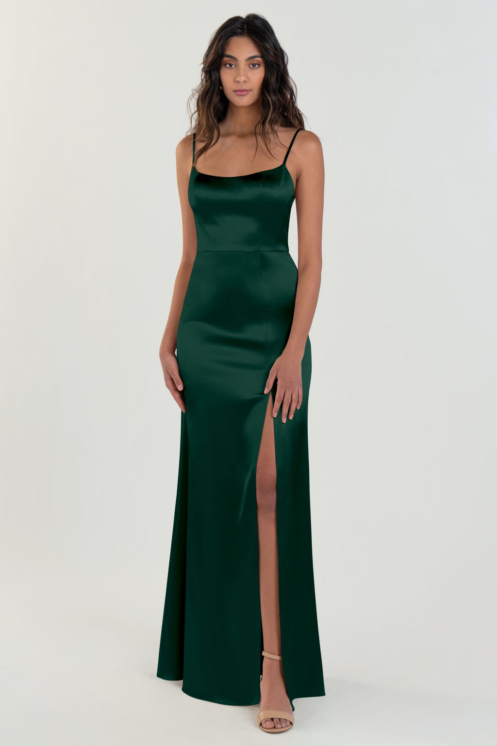 Jenny_Yoo_Bridesmaid_Dress_Chase_emerald_ScoopNeck_Front