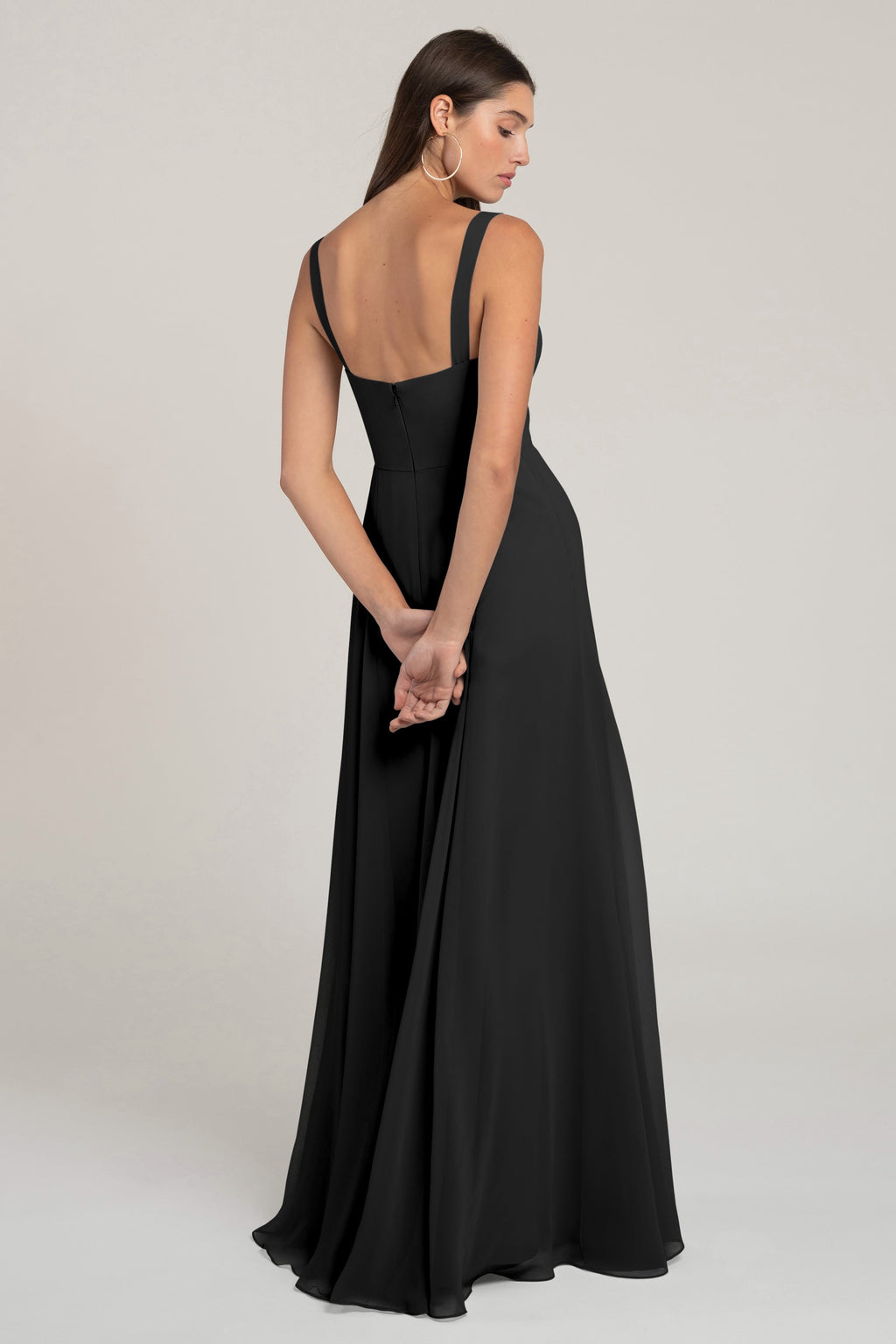 Jenny_Yoo_Harris_Bridesmaid_Sweetheart_Neckline_Chiffon_black_back