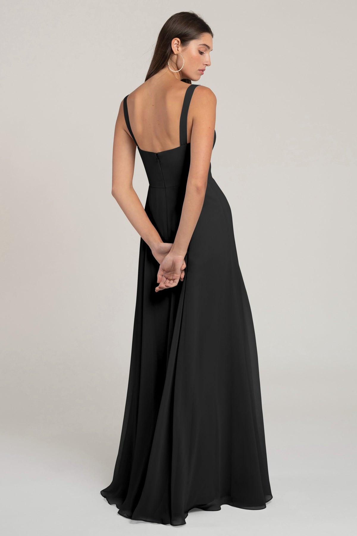 Jenny_Yoo_Harris_Bridesmaid_Sweetheart_Neckline_Chiffon_black_back