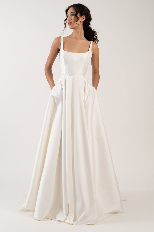 Lawrence Dark Ivory Jenny Yoo Taffeta Bridal Gown